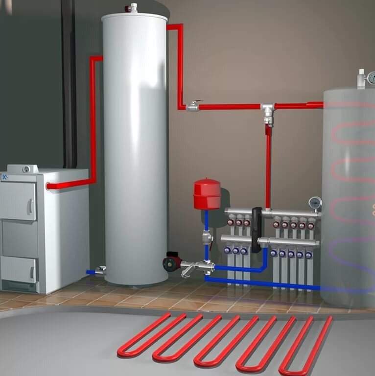 Монтаж котлов